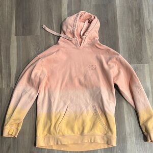 Ivory Ella Peach and Yellow Ombre Hoodie